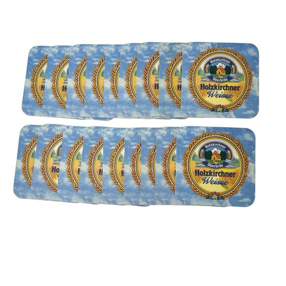 Holzkirchner Weisse German Beer Coasters Lot 18 Paper Cardboard Square 3.5 Inch - Picture 2 of 5